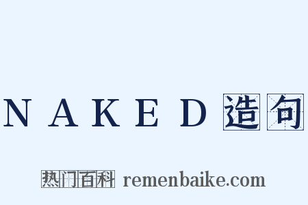 NAKED造句是什么意思的图片